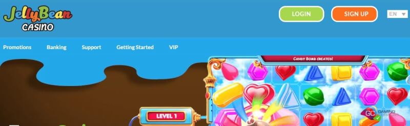 jellybean homepage provides casino games, أول مكافأة إيداع وحملات لشعار لاعبين جدد