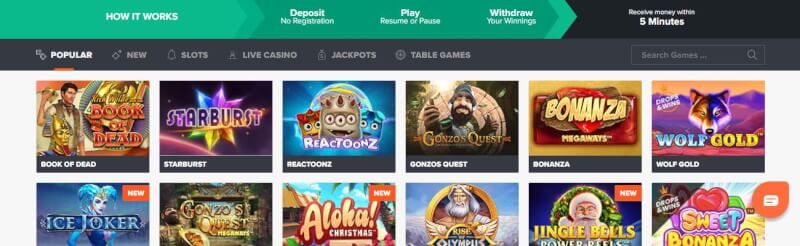 Ninja casino pay letter play casino lobby provides games and bonus offers to players-logo