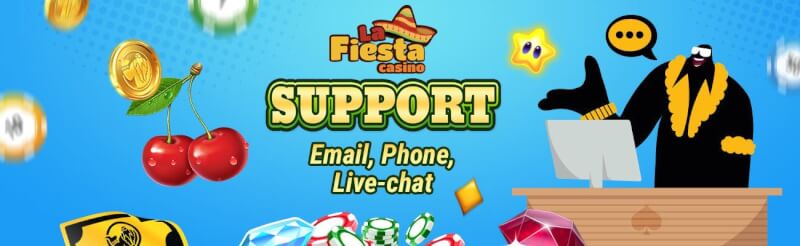 la fiesta casino support options review-logo