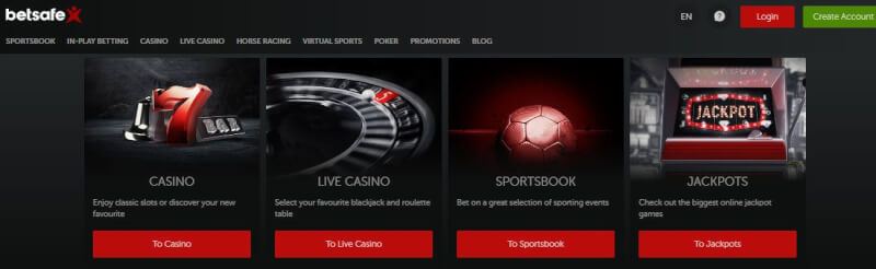 Betsafe Casino offers internet casino, كتاب رياضي, real time casino and jackpot games-logo