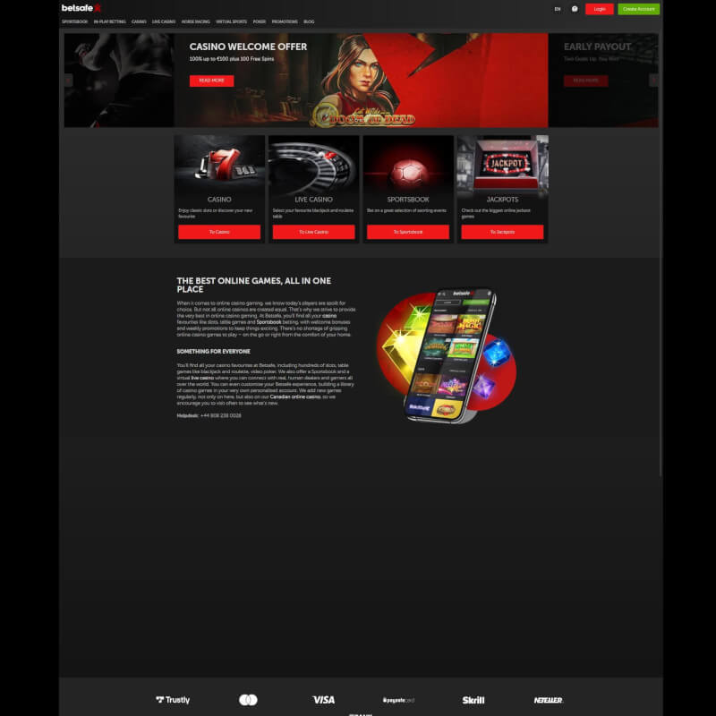 Betsafe screenshot 1