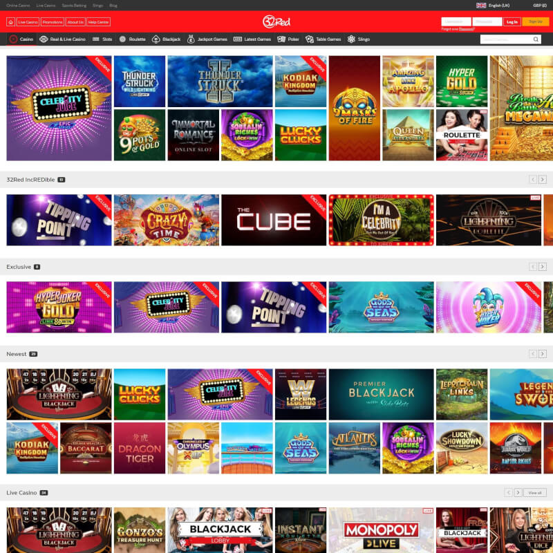 32Red screenshot 2