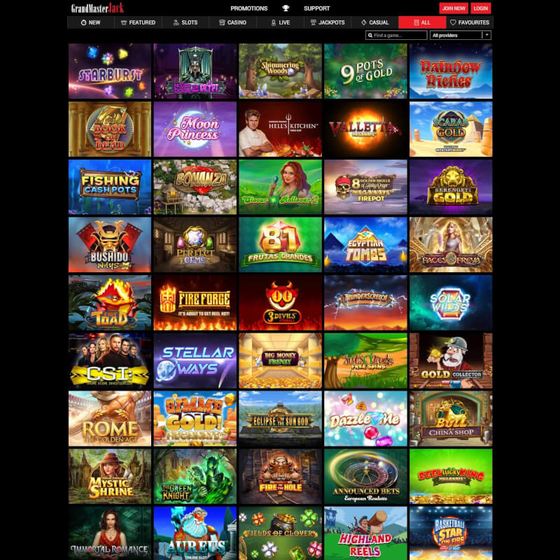 Grandmaster Jack Casino screenshot 2