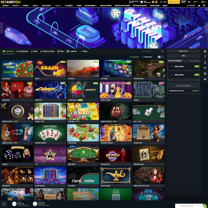 Betandyou Casino screenshot 2