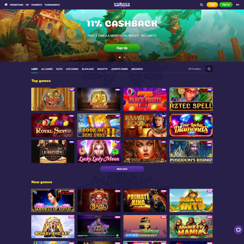 Samosa Casino screenshot 1