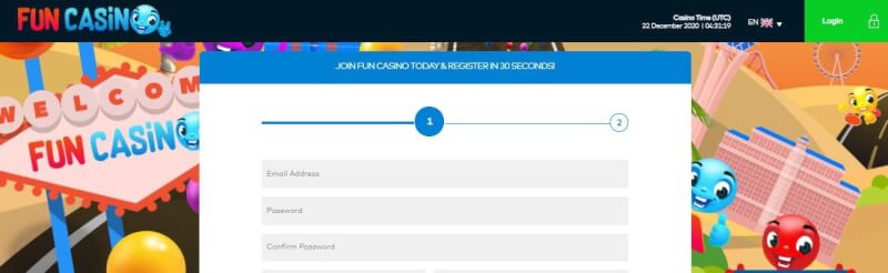 fun casino homepage provides gambling games and promotions for brand new players-logo