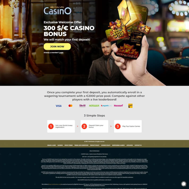 Calvin Casino screenshot 1