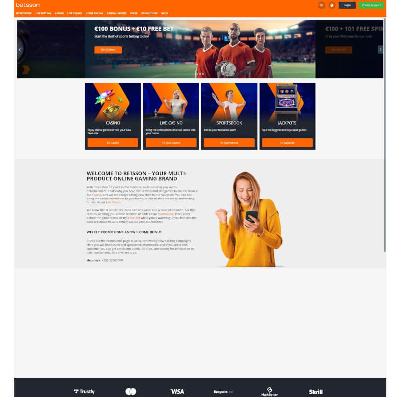 Betsson screenshot 1