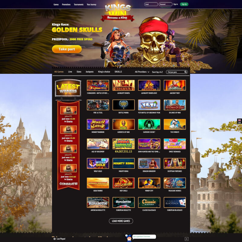 Kingswin Casino screenshot 1