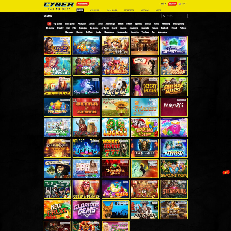 CyberCasino 3077 لقطة شاشة 2