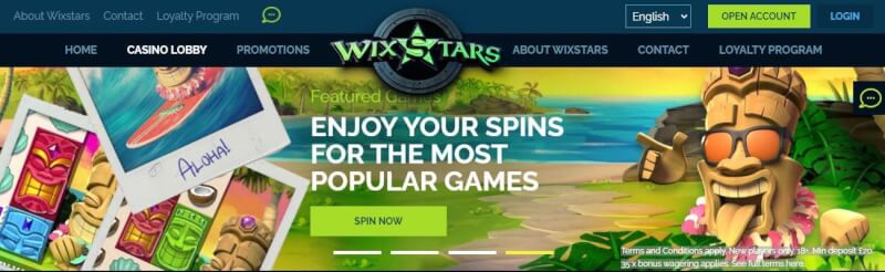 wixstars casino website provides gambling games, مكافأة الإيداع الأول والترقيات لشعار اللاعبين الجدد