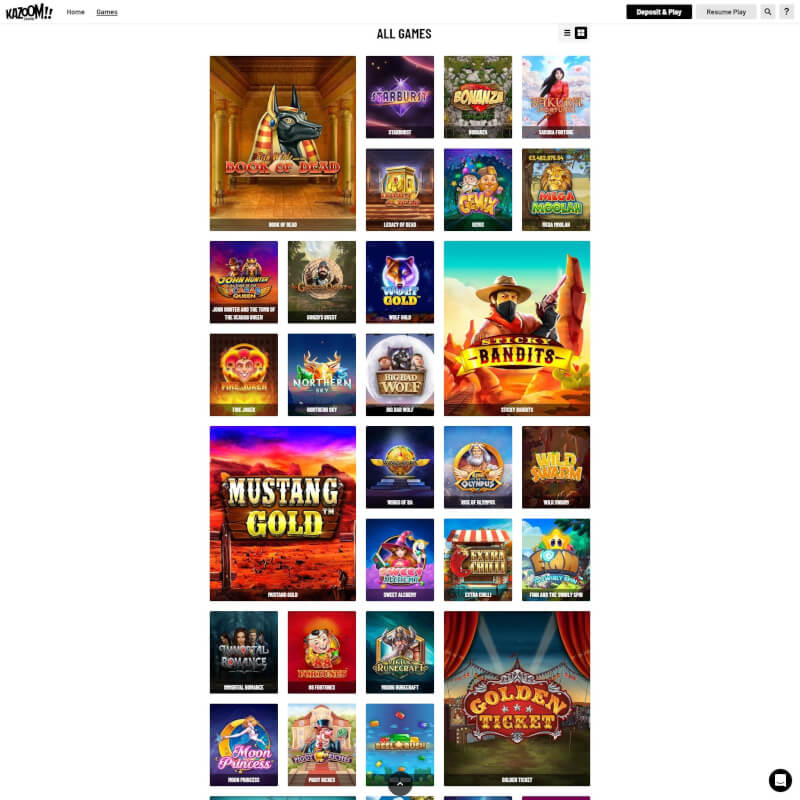 Kazoom Casino screenshot 2