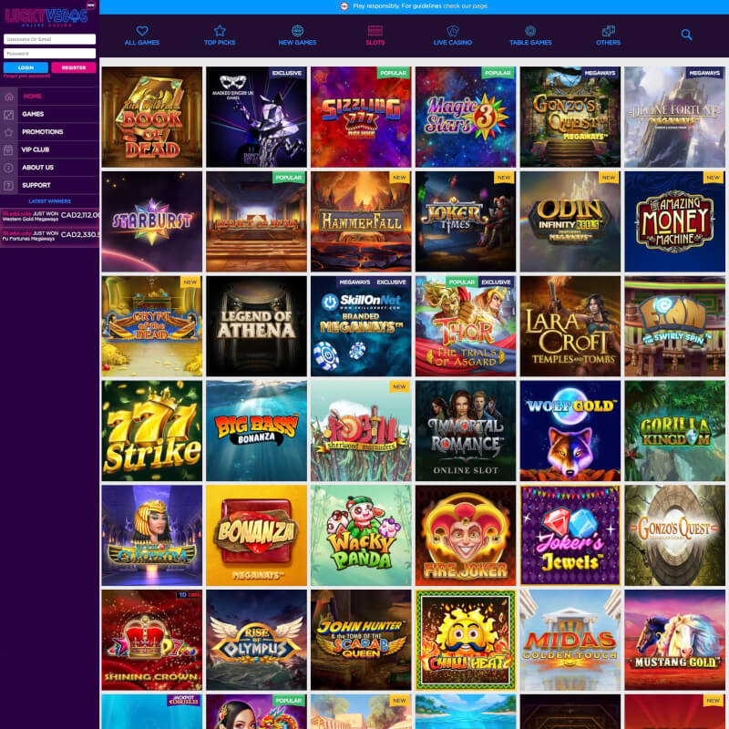 Lucky Las vegas Casino screenshot 2