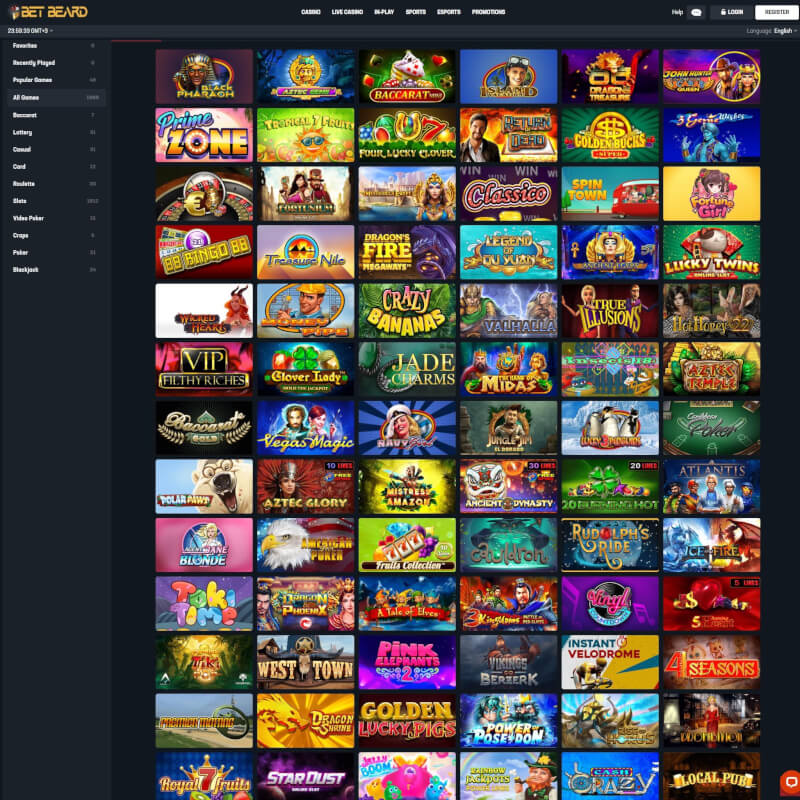 Bet Beard Casino screenshot 2