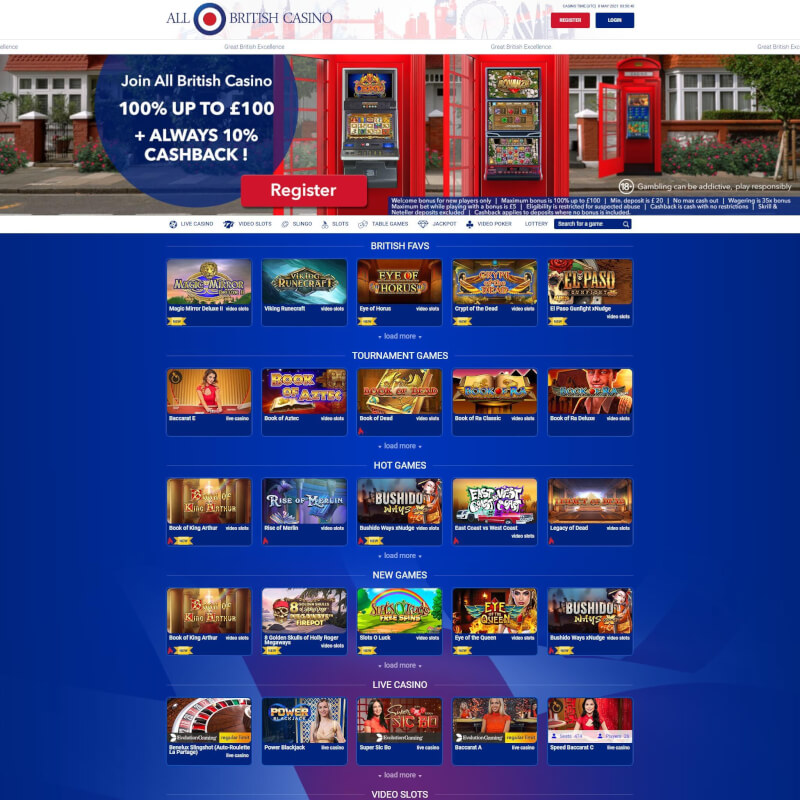 All-british Casino screenshot 1