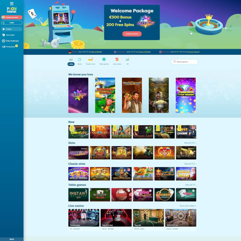 PlayFrank screenshot 1