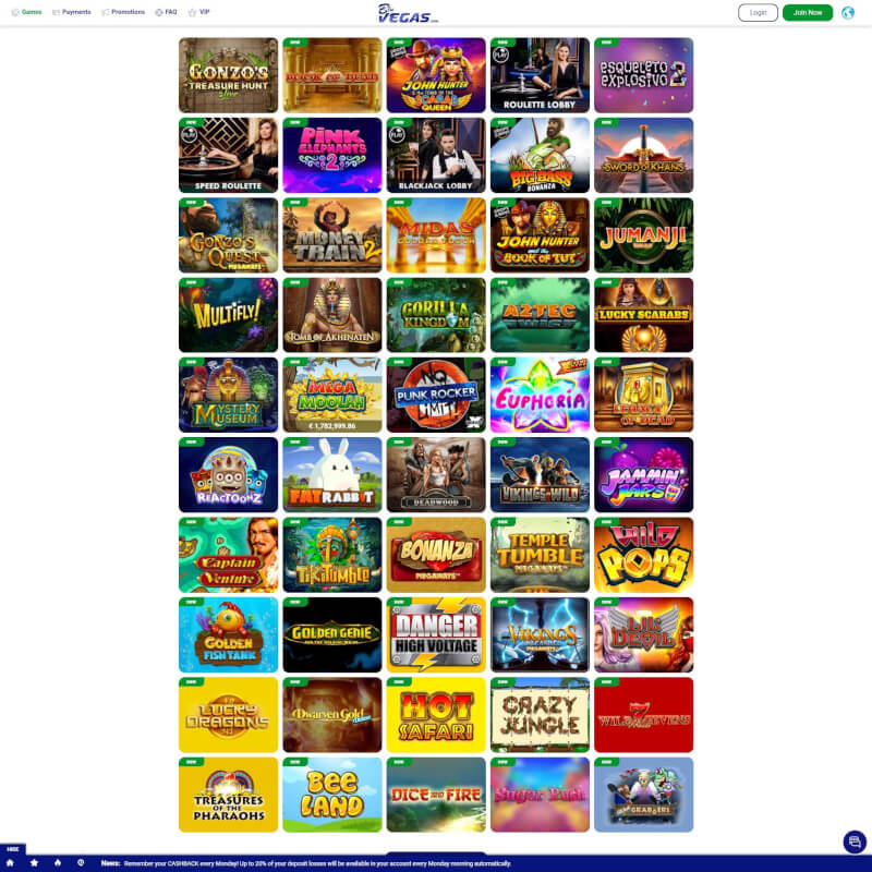 BluVegas Casino screenshot 2