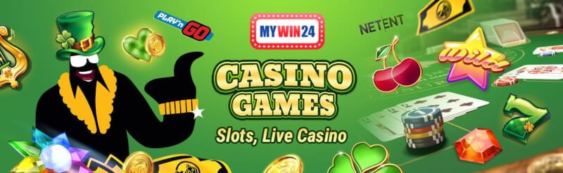 mywin24 provides various casino games like slots, ألعاب المقامرة في الوقت الفعلي مثل لعبة ورق, القمار وشعار الروليت