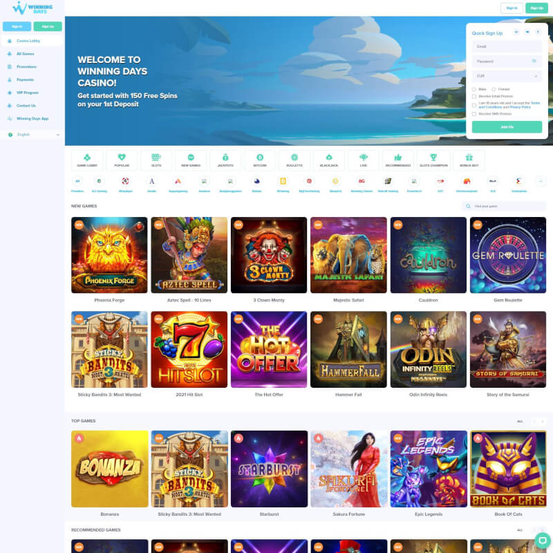 Winning times Casino screenshot 1