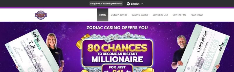 zodiac casino homepage offers gambling games, الإيداع الأول الإضافي وحملات شعار اللاعبين الجدد