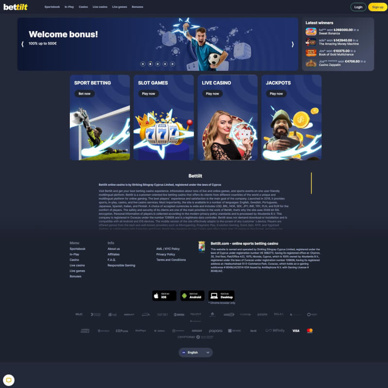 Bettilt screenshot 1
