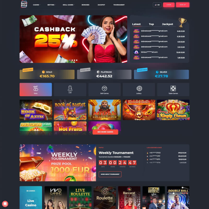 RichPrize Casino screenshot 1