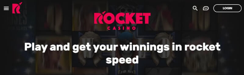 rocket casino spend n play casino homepage provides casino games, مكافأة الإيداع الأولى وعروض شعار العلامة التجارية الجديدة للاعبين