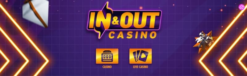 in and out casino website offers casino games and promotions for brand new people + perform n play deposit options-logo