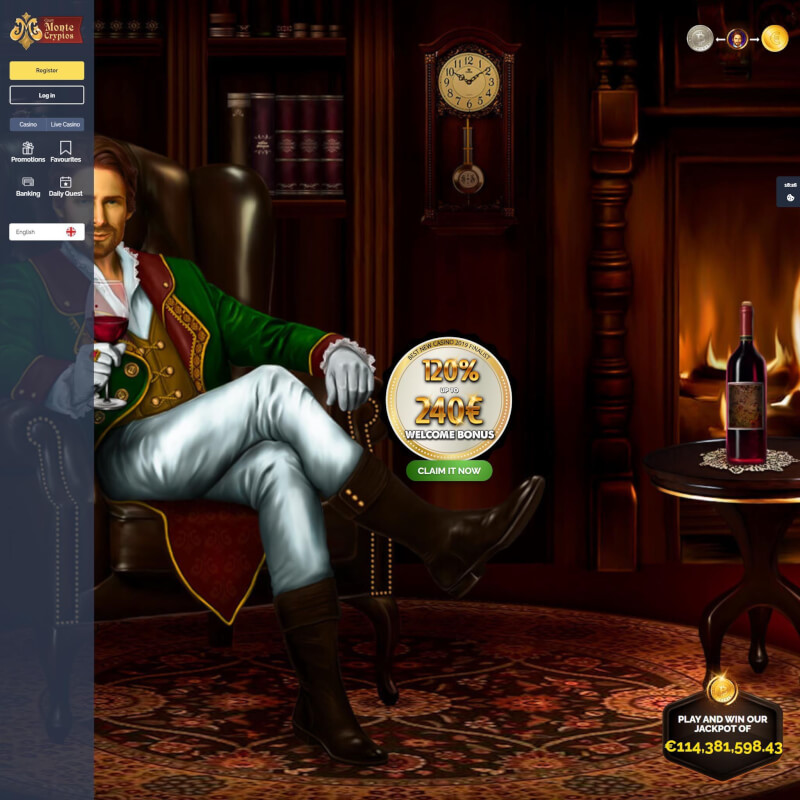 Montecryptos Casino screenshot 1