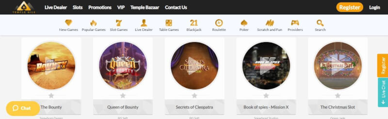 temple nile website provides gambling games, أول إيداع إضافي وحملات لشعار لاعبين جدد