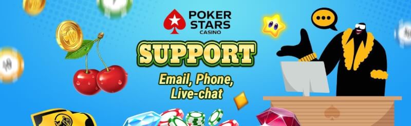PokerStars offers one of the best customer care solution to help you with any concern regarding our Casino games-logo
