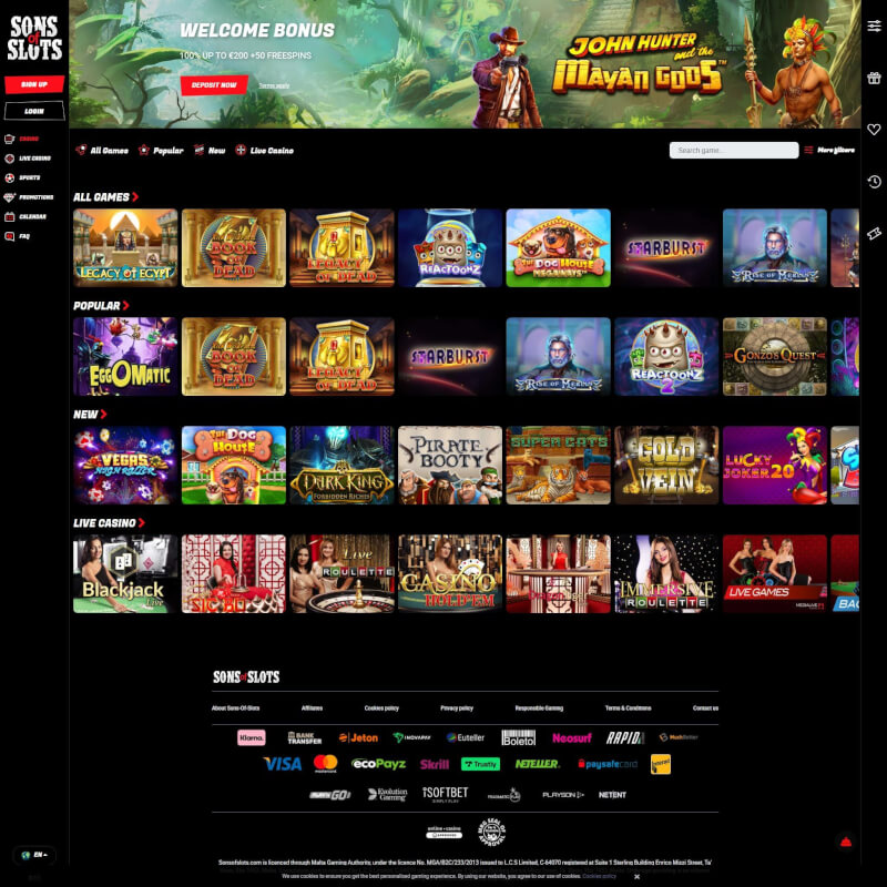Sons of Slots Casino screenshot 1