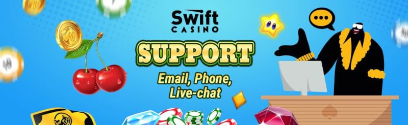 swift casino support options review-logo