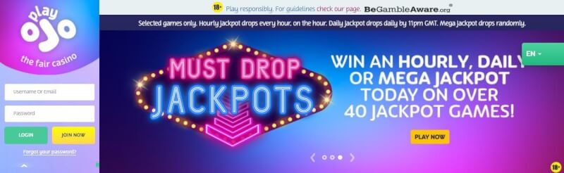 playojo homepage provides gambling games, أول مكافأة إيداع وحملات لشعار اللاعبين الجدد