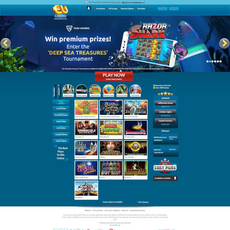 EU Casino screenshot 1