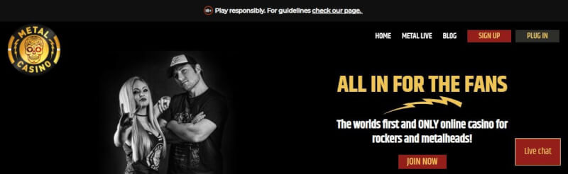 metal casino homepage provides casino games, أول مكافأة إيداع وحملات لشعار اللاعبين الجدد