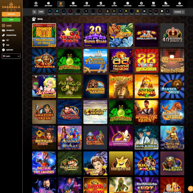 Shambala Casino screenshot 2