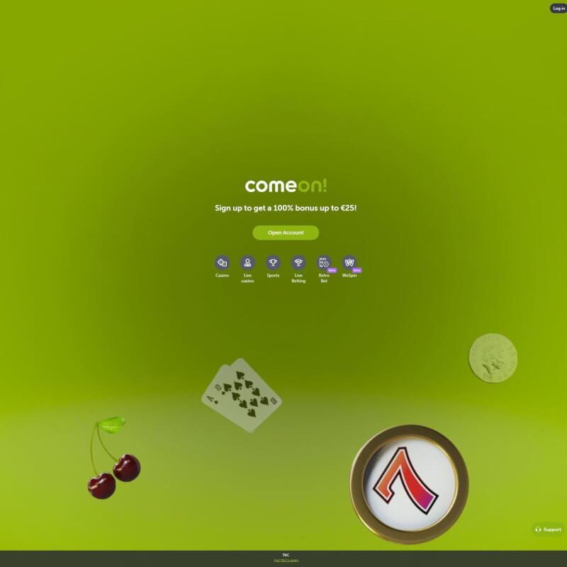 ComeOn screenshot 1