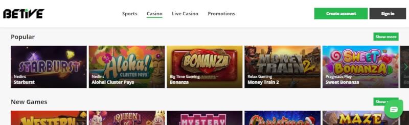 betive casino website offers casino games, أول مكافأة إيداع وحملات لشعار لاعبين جدد