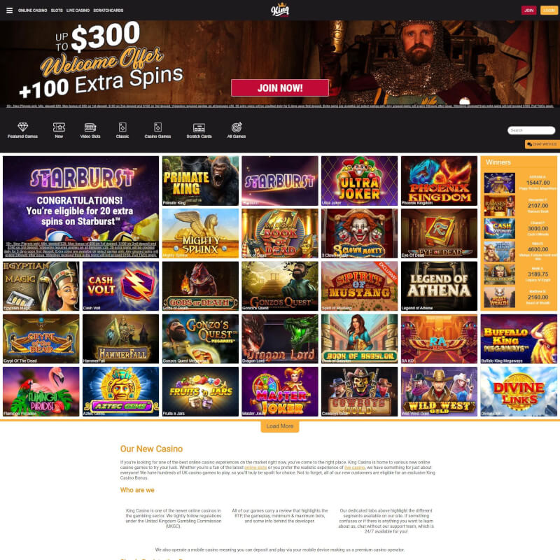 King Casino screenshot 1