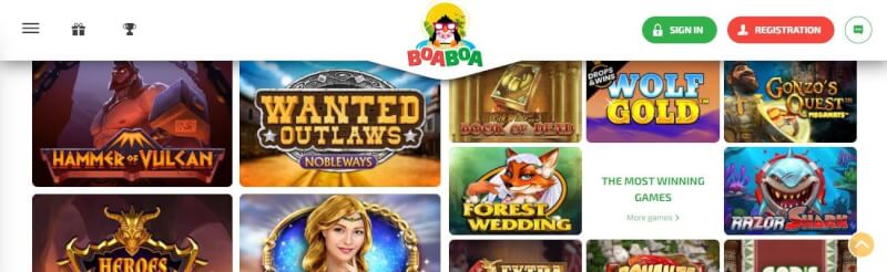 boaboa casino homepage provides casino games and offers for brand new players-logo