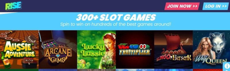 rise casino website provides casino games, أول إيداع إضافي وعروض لشعار لاعبين جدد