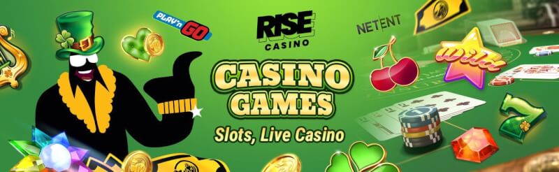 rise casino provides numerous casino games like slots, ألعاب الكازينو في الوقت الحقيقي مثل لعبة ورق, القمار وشعار الروليت