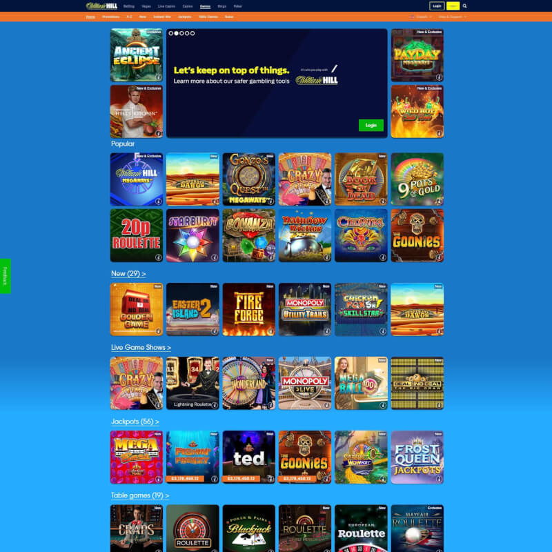 William Hill Casino screenshot 2