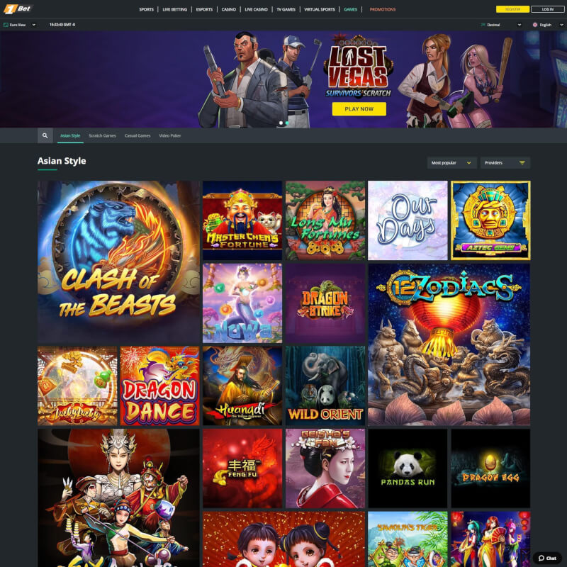 1BET Casino screenshot 2