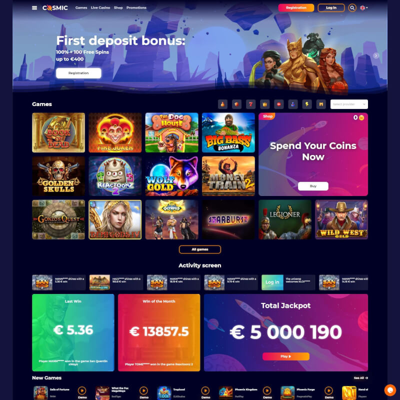 Cosmic Slot Casino screenshot 1