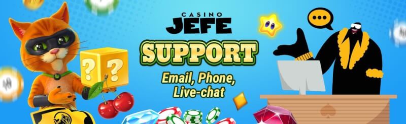 Casino Jefe assistance options, fifteen minutes help guarantee-logo
