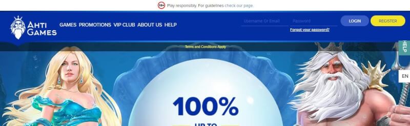 ahti games casino website provides gambling games, مكافأة الإيداع الأول والعروض الترويجية لشعار اللاعبين الجدد