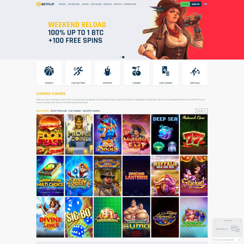 Betflip Casino screenshot 1