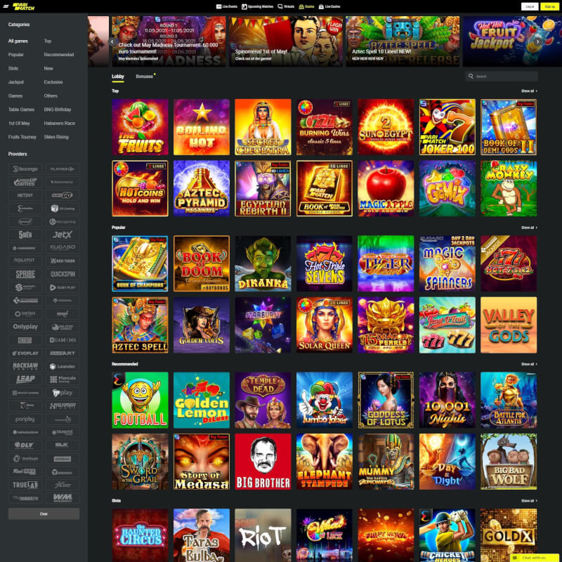 Parimatch screenshot 1